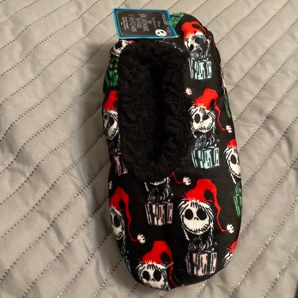 Disney Shoes - The Nightmare before christmas Fuzzy Slipper Socks